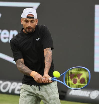 09.06.2026, Boss Open 2026, ATP, Tennis Herren Tour 250 Stuttgart, TTC Weissenhof, Tennis, im Bild: Nick Kyrgios (AUS)