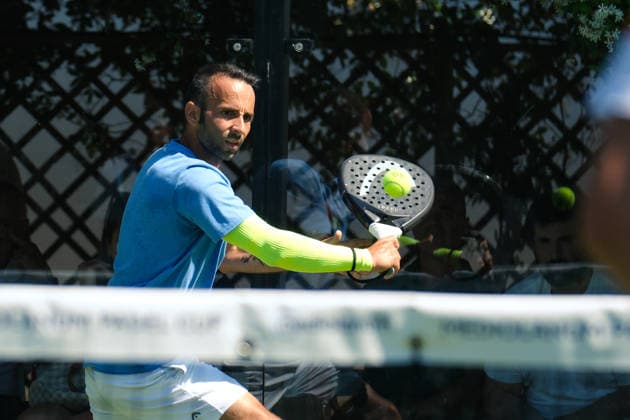 IPA85540519 - Palermo, Italy, June 10, 2026. Country Time Club, first day of the Mediolanum Padel Cup 2026. Pictured: Antonio Terzo and Nahuel Pineda VS Andrea Di Martino and Alessandro Stella.  Copyright: xFedericoxSerra IPAxSportx xx 85540519