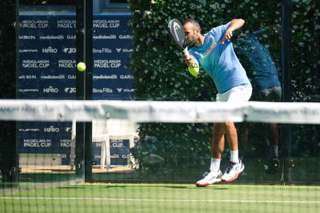 IPA85540525 - Palermo, Italy, June 10, 2026. Country Time Club, first day of the Mediolanum Padel Cup 2026. Pictured: Antonio Terzo and Nahuel Pineda VS Andrea Di Martino and Alessandro Stella.  Copyright: xFedericoxSerra IPAxSportx xx 85540525