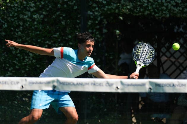 IPA85540620 - Palermo, Italy, June 10, 2026. Country Time Club, first day of the Mediolanum Padel Cup 2026. Pictured: Antonio Terzo and Nahuel Pineda VS Andrea Di Martino and Alessandro Stella.  Copyright: xFedericoxSerra IPAxSportx xx 85540620