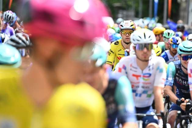 Tour Auvergne - Rhone-Alpes 2026 Stage 4 MONTROND-LES-BAINS, FRANCE - JUNE 10 : Van Aert Wout (BEL) of Team Visma Lease a Bike during stage 4 of the 78th edition of Tour Auvergne - Rhone-Alpes an UCI World Tour 2.UWT cycling road race stage for Men Elite of 167.4 km with start in Le Puy-en-Velay and finish in Montrond-les-Bains on June 10, 2026 in Montrond-les-Bains, France, 10 06 2026 ( Motordriver Guy De Vuyst - Montrond-les-Bains France  Copyright: xVincentxKalutx