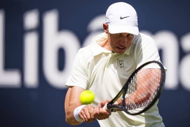 DEN BOSCH - Thijs BOOGAARD during the ATP, Tennis Herren singles match against Yibing WU at the LibÃ ma Open 2026. The combined ATP WTA, Tennis Damen tournament is being held on the event grounds of the former Autotron car theme park. FREEK VAN DEN BERGH ANP xVIxANPxSportx xxANPxIVx 560639998 originalFilename: 560639998.jpg