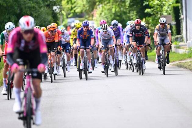 Circuit Franco Belge 2026 Cycling Race MONT-DE-L ENCLUS, BELGIUM - JUNE 10 : illustration picture peloton during the 85th edition of Circuit Franco Belge an UCI ProSeries 1.Pro one day cycling road race for Men Elite of 195.6 km with start in Tournai and finish in Mont-de-L enclus on June 10, 2026 in Mont-de-L enclus, Belgium, 10 06 2026 ( Motordriver Stephan Boone - Mont-de-L enclus Belgium  Copyright: xTomasxSiskx