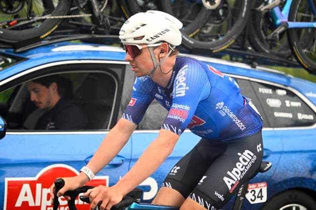 Circuit Franco Belge 2026 Cycling Race MONT-DE-L ENCLUS, BELGIUM - JUNE 10 : Dockx Aaron (BEL) of Alpecin-Premier Tech during the 85th edition of Circuit Franco Belge an UCI ProSeries 1.Pro one day cycling road race for Men Elite of 195.6 km with start in Tournai and finish in Mont-de-L enclus on June 10, 2026 in Mont-de-L enclus, Belgium, 10 06 2026 ( Motordriver Stephan Boone - Mont-de-L enclus Belgium  Copyright: xTomasxSiskx