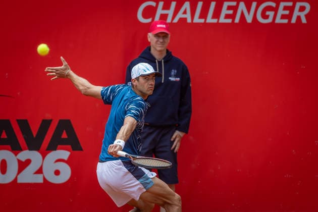 BRATISLAVA OPEN TENNIS ATP, Tennis Herren CHALLENGER Alexander Donski (Bulgaria) during second round ATP Tennis Challenger tour 100 Bratislava Open match against Joao Lucas Reis Da Silva (Brazil). Tennis courts Slovan Bratislava, Bratislava, Slovakia, June 10, 2026. Photo by Branislav Racko Copyright: xx 080A2009
