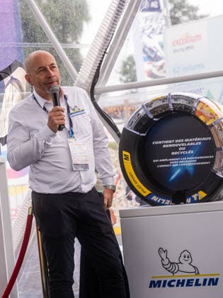 24 HEURES DU MANS 2026 - FREE PRACTICE AND QUALIFIYING SESSION Michelin green tyre during the Free Practice and Qualifying session of the 24 Hours of Le Mans 2026, 3rd round of the 2026 FIA World Endurance Championship, from June 10 to 11, 2026 on the Circuit des 24 Heures du Mans in Le Mans, France - Le MansFrance  Copyright: xGermainxDurandx