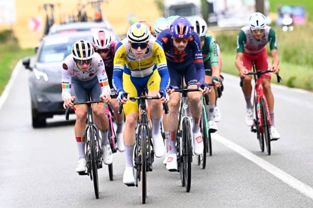 Circuit Franco Belge 2026 Cycling Race MONT-DE-L ENCLUS, BELGIUM - JUNE 10 : Torney Artuur (BEL) of Team Flanders - Baloise during the 85th edition of Circuit Franco Belge an UCI ProSeries 1.Pro one day cycling road race for Men Elite of 195.6 km with start in Tournai and finish in Mont-de-L enclus on June 10, 2026 in Mont-de-L enclus, Belgium, 10 06 2026 ( Motordriver Stephan Boone - Mont-de-L enclus Belgium  Copyright: xTomasxSiskx