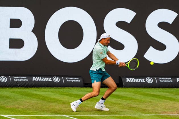 Stuttgart, GERMANY - June 10: Jan-Lennard Struff (GER) during the Singles Match between Jan-Lennard Struff (GER) vs. Alexander Bublik (KAZ) at BOSS OPEN 2026, Tennisanlage Weissenhof on June 10, 2026 in Stuttgart, Germany. Baden-Württemberg Germany Copyright: xTimoxSteinx