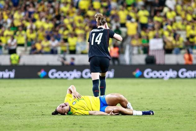 RECORD DATE NOT STATED Brasil X Estados Unidos Amistoso Feminino FORTALEZA (CE), 09.06.2026-Football Friendly 2026- In a match between Brazil X United States International Friendly, Länderspiel, Nationalmannschaft women s football held at Arena Castelao in Fortaleza (Ce), this Tuesday (09). IMAGO Matheus Teixeira Ceara Brasil Copyright: xMatheusxTeixeirax