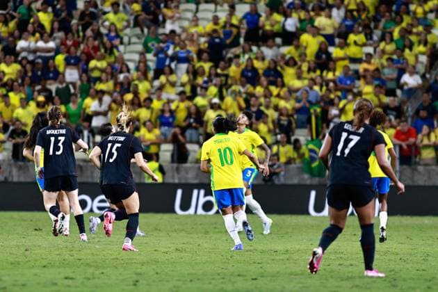 RECORD DATE NOT STATED Brasil X Estados Unidos Amistoso Feminino FORTALEZA (CE), 09.06.2026-Football Friendly 2026- In a match between Brazil X United States International Friendly, Länderspiel, Nationalmannschaft women s football held at Arena Castelao in Fortaleza (Ce), this Tuesday (09). IMAGO Matheus Teixeira Ceara Brasil Copyright: xMatheusxTeixeirax