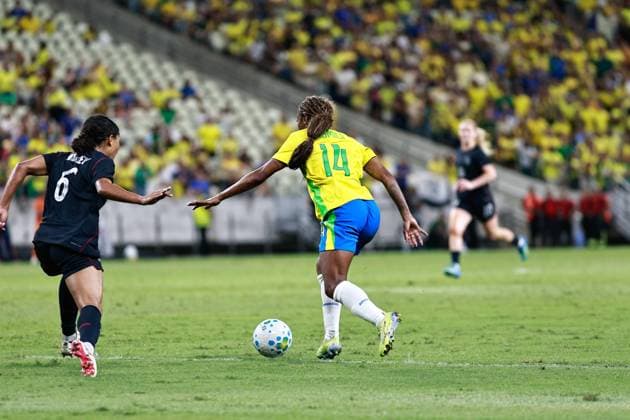 RECORD DATE NOT STATED Brasil X Estados Unidos Amistoso Feminino FORTALEZA (CE), 09.06.2026-Football Friendly 2026- In a match between Brazil X United States International Friendly, Länderspiel, Nationalmannschaft women s football held at Arena Castelao in Fortaleza (Ce), this Tuesday (09). IMAGO Matheus Teixeira Ceara Brasil Copyright: xMatheusxTeixeirax