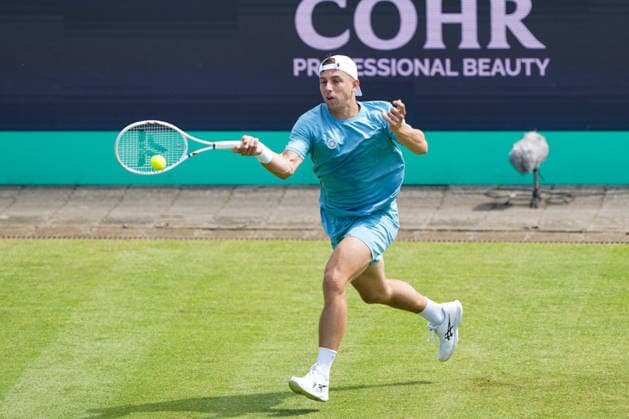 2026-06-10 - Libema Open 2026 ROSMALEN, NETHERLANDS - JUNE 10: Tallon Griekspoor of The Netherlands during the Libema Open 2026 at the Autotron on June 10, 2026 in Rosmalen, Netherlands Rosmalen Autotron Netherlands Content not available for redistribution in The Netherlands directly or indirectly through any third parties. Copyright: xAndrexWeeningx