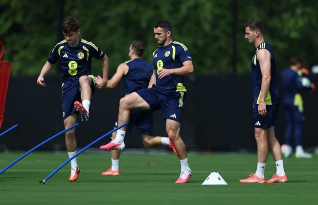 John McGinn of Scotland Scotland Training Session and press conference, PK, Pressekonferenz 2026 FIFA World Cup, WM, Weltmeisterschaft, Fussball Football, Atrium Health Performance Park, Charlotte, USA - 10 Jun 2026Charlotte Atrium Health Performance Park United States of America EDITORIAL USE ONLY No use with unauthorised audio, video, data, fixture lists, club league logos or live services. Online in-match use limited to 120 images, no video emulation. No use in betting, games or single club league player publications. Copyright: xMichaelxZemanek Shutterstockx 16919987d