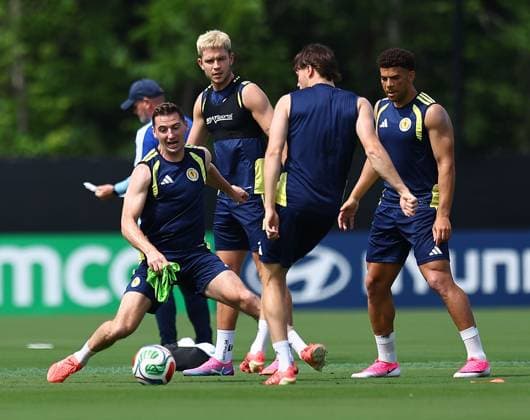 Kenny McLean of Scotland Scotland Training Session and press conference, PK, Pressekonferenz 2026 FIFA World Cup, WM, Weltmeisterschaft, Fussball Football, Atrium Health Performance Park, Charlotte, USA - 10 Jun 2026Charlotte Atrium Health Performance Park United States of America EDITORIAL USE ONLY No use with unauthorised audio, video, data, fixture lists, club league logos or live services. Online in-match use limited to 120 images, no video emulation. No use in betting, games or single club league player publications. Copyright: xMichaelxZemanek Shutterstockx 16919987u