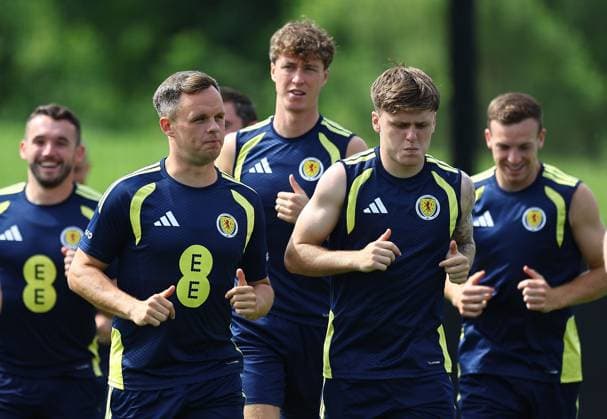 Lawrence Shankland of Scotland Scotland Training Session and press conference, PK, Pressekonferenz 2026 FIFA World Cup, WM, Weltmeisterschaft, Fussball Football, Atrium Health Performance Park, Charlotte, USA - 10 Jun 2026Charlotte Atrium Health Performance Park United States of America EDITORIAL USE ONLY No use with unauthorised audio, video, data, fixture lists, club league logos or live services. Online in-match use limited to 120 images, no video emulation. No use in betting, games or single club league player publications. Copyright: xMichaelxZemanek Shutterstockx 16919987af
