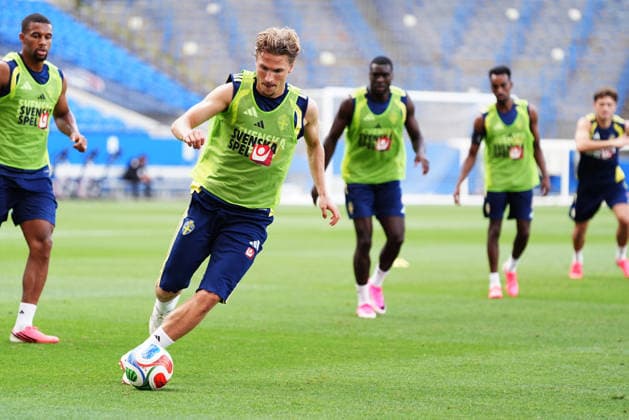 DALLAS, SWEDEN 20260610 Sweden s Carl Starfelt as the men s national team, Nationalteam trains at FC Dallas Stadium on Wednesday ahead of the start of the World Cup.