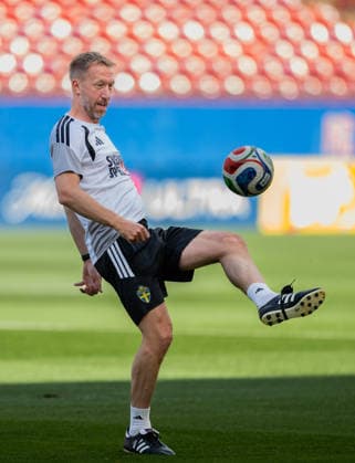 260610 Head coach Graham Potter of the Swedish national football team at a training session during day -1 of the FIFA World Cup, WM, Weltmeisterschaft, Fussball 2026 on June 10, 2026 in Dallas. Photo: Petter Arvidson BILDBYRAN kod PA PA1227 fotboll football soccer fotball vm fotbolls-vm fotball-vm fotbolls-vm 2026 fifa world cup 2026 träning practice training sverige sweden sverige a day -1 bbeng
