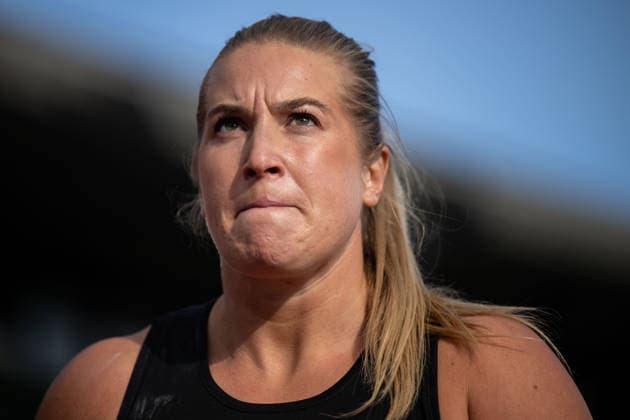 260610 Fanny Roos of Sweden during warm-ups ahead of women™s shot put during the Diamond League athletics competition Bislett Games on June 10, 2026 in Oslo. Photo: Jon Olav Nesvold BILDBYRAN COP 217 MM0071 bbeng friidrett friidrott athletics diamond league bislett games 2026 bislett games norge norway
