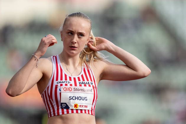 260610 Ellen Schoug of Sweden ahead of women™s 400 meter national final during the Diamond League athletics competition Bislett Games on June 10, 2026 in Oslo. Photo: Marius Simensen BILDBYRAN COP 238 MM0071 bbeng friidrett friidrott athletics diamond league bislett games 2026 bislett games norge norway