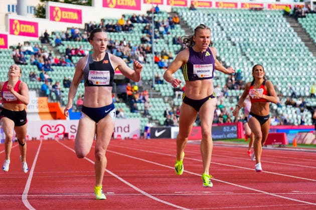 Athletics Bislett Games 2026 Oslo 20260610 Natasha Harrison from Great Britain and Amandine Brossier from France in the womens 400m national event during the Bislett Games at Bislett Stadium in Oslo Photo Heiko Junge NTB Oslo Norway EDITORIAL USE ONLY RESTRICTED USE FOR BETTING COMPANIES  Copyright: xHeikoxJungex xNTBx