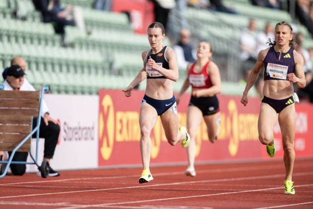 260610 Natasha Harrison of Great Britain competes in women™s 400 meter national final during the Diamond League athletics competition Bislett Games on June 10, 2026 in Oslo. Photo: Marius Simensen BILDBYRAN COP 238 MM0071 bbeng friidrett friidrott athletics diamond league bislett games 2026 bislett games norge norway