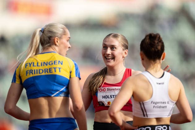 260610 Borghild Holstad of Norway after women™s 400 meter national final during the Diamond League athletics competition Bislett Games on June 10, 2026 in Oslo. Photo: Marius Simensen BILDBYRAN COP 238 MM0071 bbeng friidrett friidrott athletics diamond league bislett games 2026 bislett games norge norway