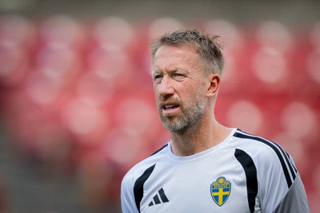 260610 Head coach Graham Potter of the Swedish national football team at a training session during day -1 of the FIFA World Cup, WM, Weltmeisterschaft, Fussball 2026 on June 10, 2026 in Dallas. Photo: Petter Arvidson BILDBYRAN kod PA PA1227 fotboll football soccer fotball vm fotbolls-vm fotball-vm fotbolls-vm 2026 fifa world cup 2026 träning practice training sverige sweden sverige a day -1 bbeng