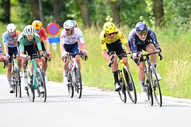 Circuit Franco Belge 2026 Cycling Race MONT-DE-L ENCLUS, BELGIUM - JUNE 10 : rider of team Pinarello Q36.5 Pro Cycling Team during the 85th edition of Circuit Franco Belge an UCI ProSeries 1.Pro one day cycling road race for Men Elite of 195.6 km with start in Tournai and finish in Mont-de-L enclus on June 10, 2026 in Mont-de-L enclus, Belgium, 10 06 2026 ( Motordriver Stephan Boone - Mont-de-L enclus Belgium  Copyright: xTomasxSiskx