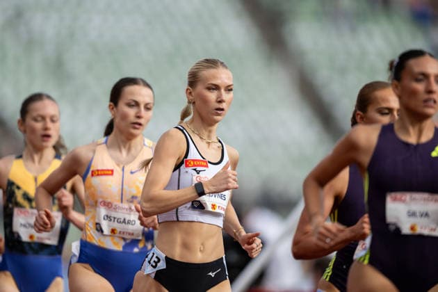 260610 Anne Lovnes of Norway competes in women™s 1500 meter national final during the Diamond League athletics competition Bislett Games on June 10, 2026 in Oslo. Photo: Marius Simensen BILDBYRAN COP 238 MM0071 bbeng friidrett friidrott athletics diamond league bislett games 2026 bislett games norge norway