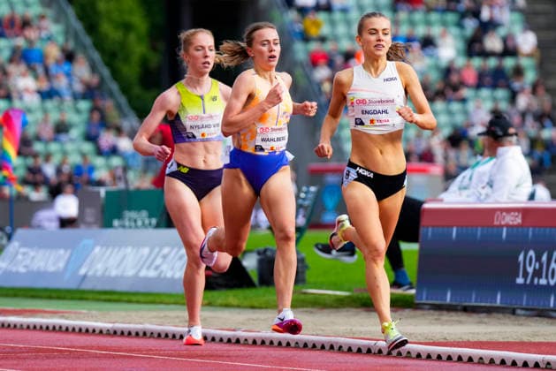 Athletics Bislett Games 2026 Oslo 20260610 Sigrid Wahlberg and Selma Lochen Engdahl from Norway in the womens 1500m national event during the Bislett Games at Bislett Stadium in Oslo Photo Heiko Junge NTB Oslo Norway EDITORIAL USE ONLY RESTRICTED USE FOR BETTING COMPANIES  Copyright: xHeikoxJungex xNTBx