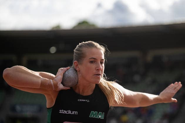 260610 Fanny Roos of Sweden competes in women™s shot put during the Diamond League athletics competition Bislett Games on June 10, 2026 in Oslo. Photo: Jon Olav Nesvold BILDBYRAN COP 217 MM0071 bbeng friidrett friidrott athletics diamond league bislett games 2026 bislett games norge norway