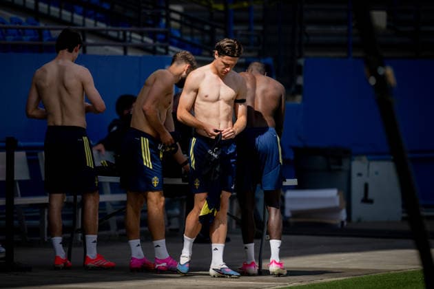 260610 Mattias Svanberg of the Swedish national football team at a training session during day -1 of the FIFA World Cup, WM, Weltmeisterschaft, Fussball 2026 on June 10, 2026 in Dallas. Photo: Petter Arvidson BILDBYRAN kod PA PA1227 fotboll football soccer fotball vm fotbolls-vm fotball-vm fotbolls-vm 2026 fifa world cup 2026 träning practice training sverige sweden sverige a day -1 bbeng