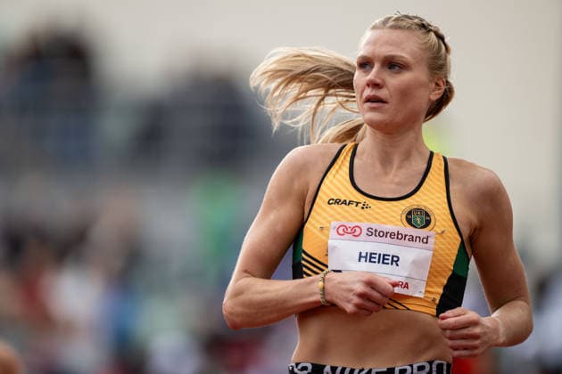 260610 Josefin Heier of Norway ahead of women™s 800 meter nationalduring the Diamond League athletics competition Bislett Games on June 10, 2026 in Oslo. Photo: Marius Simensen BILDBYRAN COP 238 MM0071 bbeng friidrett friidrott athletics diamond league bislett games 2026 bislett games norge norway