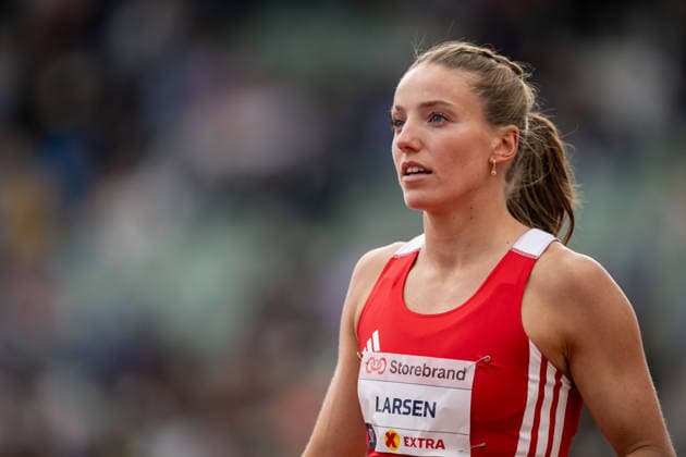 260610 Hanna Larsen of Norway ahead of women™s 800 meter nationalduring the Diamond League athletics competition Bislett Games on June 10, 2026 in Oslo. Photo: Marius Simensen BILDBYRAN COP 238 MM0071 bbeng friidrett friidrott athletics diamond league bislett games 2026 bislett games norge norway