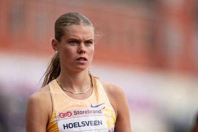 260610 Malin Hoelsveen od Norway ahead of women™s 800 meter nationalduring the Diamond League athletics competition Bislett Games on June 10, 2026 in Oslo. Photo: Marius Simensen BILDBYRAN COP 238 MM0071 bbeng friidrett friidrott athletics diamond league bislett games 2026 bislett games norge norway