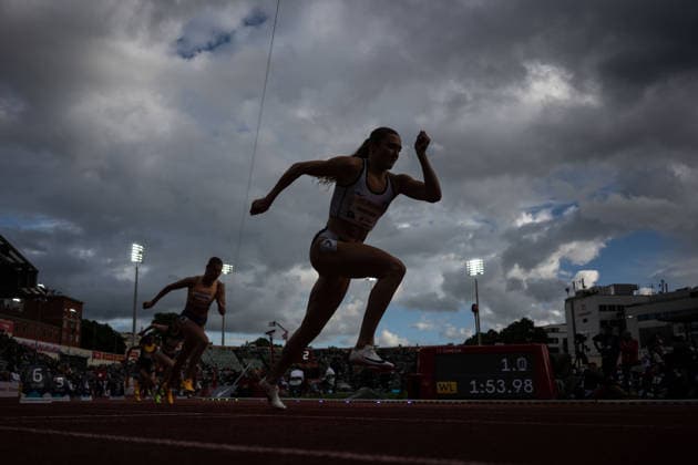 260610 Amanda Froynes of Norway ahead of women™s 800 meter nationalduring the Diamond League athletics competition Bislett Games on June 10, 2026 in Oslo. Photo: Marius Simensen BILDBYRAN COP 238 MM0071 bbeng friidrett friidrott athletics diamond league bislett games 2026 bislett games norge norway