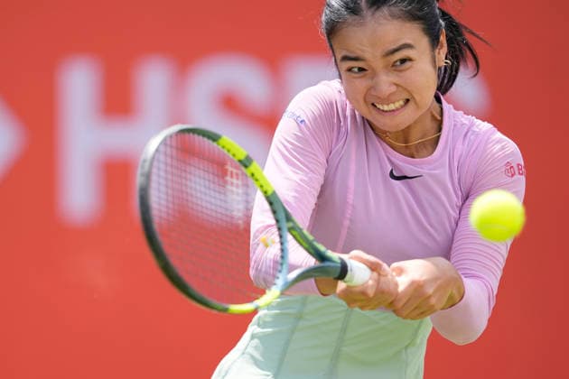 HSBC Championships - Day Three Alexandra Eala of the Philippines competes in her Round of 16 singles match at The HSBC Championships 2026 women s tennis tournament at The Queen s Club in London, England, on June 10, 2026. London Greater London United Kingdom  Copyright: xOwenxHammondx originalFilename:hammond-thehsbcc260610_npnn6.jpg