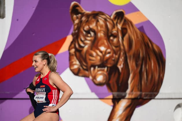 260610 Ida-Louise overland of Norway competes in women™s 100 meter para final during the Diamond League athletics competition Bislett Games on June 10, 2026 in Oslo. Photo: Jon Olav Nesvold BILDBYRAN COP 217 MM0071 bbeng friidrett friidrott athletics diamond league bislett games 2026 bislett games norge norway