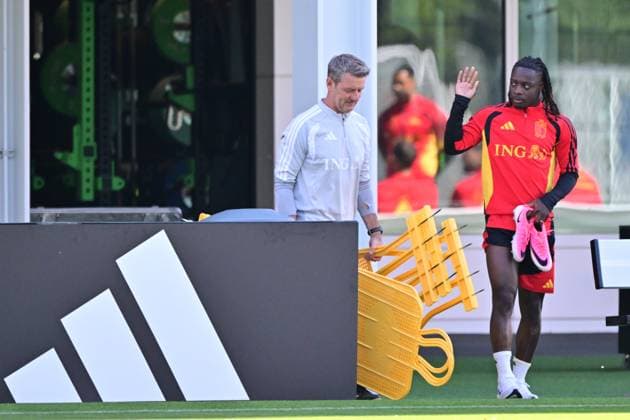 Belgium s Jeremy Doku pictured during a training session of Belgian national soccer team Red Devils in their base camp, home of the Seattle Sounders, Renton, Seattle, USA, on Wednesday 10 June 2026. The Red Devils prepare for the 2026 FIFA World Cup, WM, Weltmeisterschaft, Fussball DIRKxWAEM  x177039744x