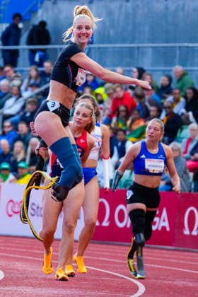Athletics Bislett Games 2026 Oslo 20260610 Fleur Jong from the Netherlands after the womens 100m para event during the Bislett Games at Bislett Stadium in Oslo Photo Heiko Junge NTB Oslo Norway EDITORIAL USE ONLY RESTRICTED USE FOR BETTING COMPANIES  Copyright: xHeikoxJungex xNTBx