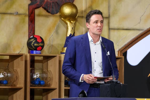 Pascal Jenny (Vorstand IHF), GER, Auslosung zur IHF Handball-Weltmeisterschaft der Maenner 2027, 10.06.2026, GER, Auslosung zur IHF Handball-Weltmeisterschaft der Maenner 2027, 10.06.2026 Muenchen