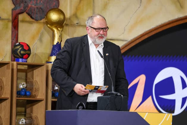 Andreas Michelmann (DHB-Praesident), GER, Auslosung zur IHF Handball-Weltmeisterschaft der Maenner 2027, 10.06.2026, GER, Auslosung zur IHF Handball-Weltmeisterschaft der Maenner 2027, 10.06.2026 Muenchen