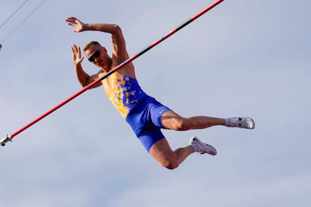 Athletics Bislett Games 2026 Oslo 20260610 Sam Kendricks from USA in the Diamond League mens pole vault during the Bislett Games at Bislett Stadium in Oslo Photo Beate Oma Dahle NTB Oslo Norway EDITORIAL USE ONLY RESTRICTED USE FOR BETTING COMPANIES  Copyright: xBeatexOmaxDahlex xNTBx