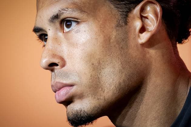 KANSAS CITY - Captain Virgil van Dijk during a press conference, PK, Pressekonferenz of the Dutch national team, Nationalteam on June 10, 2026, at the Hilton Garden Inn, Kansas City. The Dutch national team is preparing for the 2026 World Cup. ROBIN VAN LONKHUIJSEN ANP xVIxANPxSportx xxANPxIVx 560665755 originalFilename: 560665755.jpg