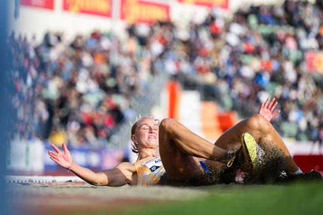 260610 Maja Askag of Sweden competes in women™s triple jump final during the Diamond League athletics competition Bislett Games on June 10, 2026 in Oslo. Photo: Jon Olav Nesvold BILDBYRAN COP 217 MM0071 bbeng friidrett friidrott athletics diamond league bislett games 2026 bislett games norge norway sverige