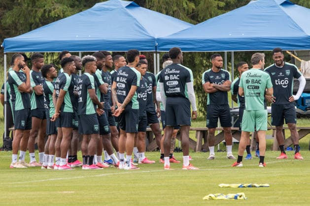 Players from the Panama national team, Nationalteam participate in a training session at the Nottawasaga Resort hotel complex in Alliston, Canada 10 June 2026. Panama national team training !ACHTUNG: NUR REDAKTIONELLE NUTZUNG!  Copyright: xJulioxCésarxRivasx USA1547 20260610-55020556964_1