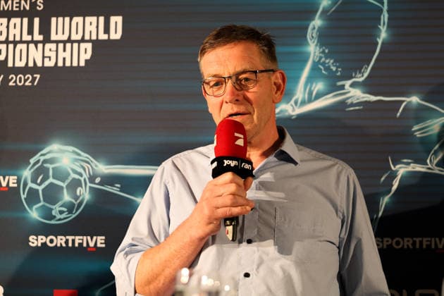 Alfred Gislason (Bundestrainer, DHB, Deutschland), GER, Auslosung zur IHF Handball-Weltmeisterschaft der Maenner 2027, 10.06.2026, GER, Auslosung zur IHF Handball-Weltmeisterschaft der Maenner 2027, 10.06.2026 Muenchen