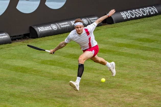 Tennis, Boss Open 2026, Stuttgart, TC Weissenhof, Centre Court, Alexander Bublik (KAZ) BOSS OPEN STUTTGART 2026 in Stuttgart