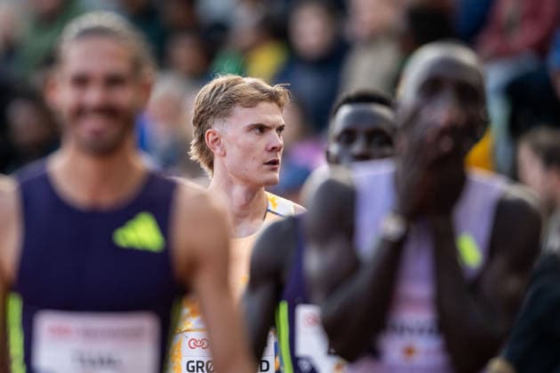 260610 Tobias Gronstad of Norway ahead of men™s 800 meter during the Diamond League athletics competition Bislett Games on June 10, 2026 in Oslo. Photo: Marius Simensen BILDBYRAN COP 238 MM0071 bbeng friidrett friidrott athletics diamond league bislett games 2026 bislett games norge norway