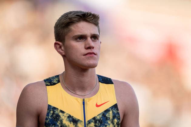 260610 Cooper Lutkenhaus of USA ahead of men™s 800 meter during the Diamond League athletics competition Bislett Games on June 10, 2026 in Oslo. Photo: Marius Simensen BILDBYRAN COP 238 MM0071 bbeng friidrett friidrott athletics diamond league bislett games 2026 bislett games norge norway